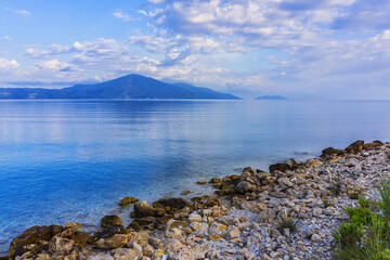 Picturesque view of Adriatic Sea in Albania.