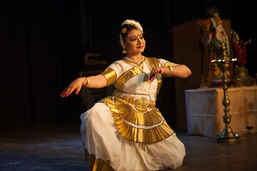 A beautiful mohiniyattam dancer