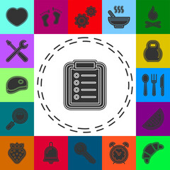 Vector list Icon, checklist