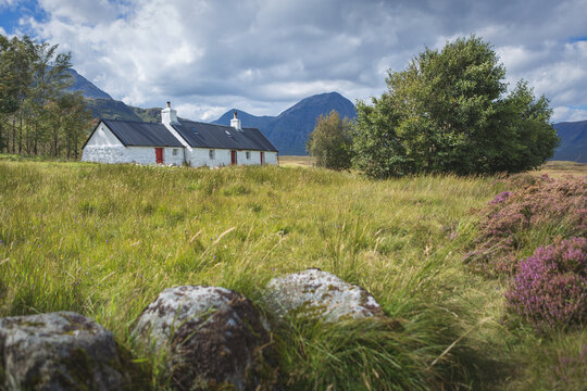 Blackrock cottage and buachaille etive mor, Glencoe, Scotland