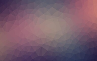 Obraz premium Light Purple vector shining triangular backdrop. Shining colorful illustration with triangles. Best triangular design for your business.