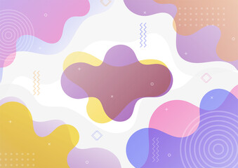 modern colorful gradient abstract geometric shape. memphis style background. vector illustration.