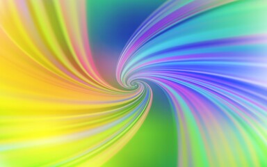 Light Multicolor vector background with bent lines. Colorful geometric sample with gradient lines.  Colorful wave pattern for your design.