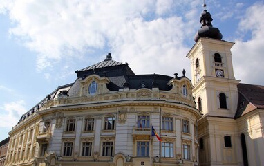 Fototapeta na wymiar Historic Building Sibiu Hermannstadt Romania