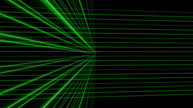 3d green line laser background