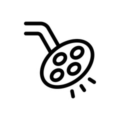 Operation Light Line Icon - Vector Illustration