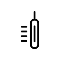 Thermometer Line Icon - Vector Illustration