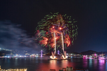 Yeosu fireworks display in Jeollanam-do, Korea