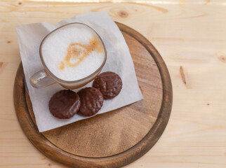 cup of coffee with milk 