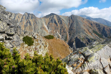Great Cold Valley in Vysoke Tatry (High Tatras), Slovakia. The Great Cold Valley is 7 km long valley, very attractive for tourists