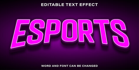 Text effect style esports