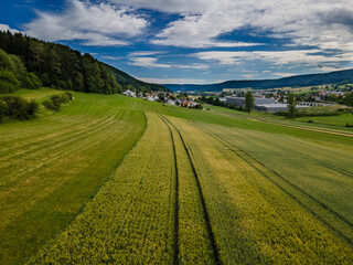Obraz premium Landwirtschaft in süd Deutschland