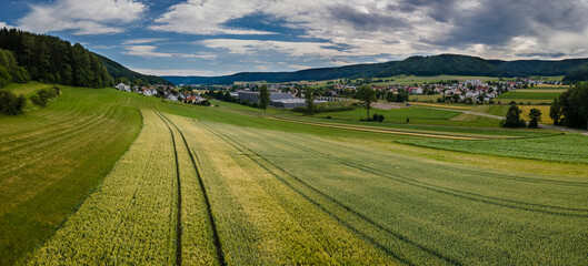 Obraz premium Landwirtschaft in süd Deutschland