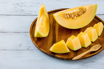 Cantaloupe fresh fruit