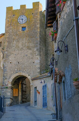 historic center of the medieval town of capalbio in the tuscan maremma