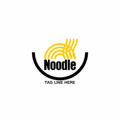 Instant noodle logo , bowl Noodles logo templates