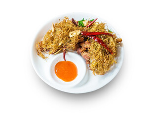 Herb fried pork wit lemongrass