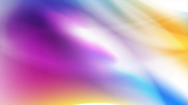 Colorful smooth blurred shiny waves abstract motion background. Seamless looping. Video animation Ultra HD 4K 3840x2160