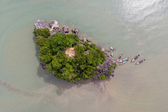 Top View of Koh Nui Nok ,Nakhon Si Thammarat