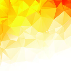 Fototapeta na wymiar Yellow Polygonal Mosaic Background, Creative Design Templates