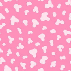 Spotted texture seamless pattern. Vector illustration background. Pastel pink-colored wallpaper.	