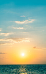 sunset over the sea vertical 