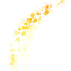 Bubbles Circle Dots Unique Yellow Bright Vector Background