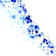 Bubbles Circle Dots Unique Blue Bright Vector Background
