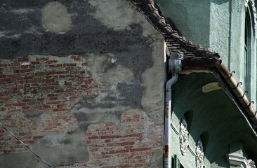 Detail Historic Building Brick Wall