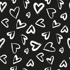 Seamless vector pattern with hearts.