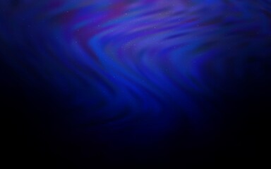 Dark BLUE vector texture with milky way stars. Blurred decorative design in simple style with galaxy stars. Smart design for your business advert.