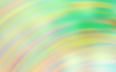 Light Green, Red vector pattern with curved lines. Colorful illustration in simple style with gradient. A completely new template for your design.