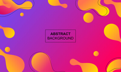 Abstract Background with gradient colors fluid shapes modern concept. minimal poster. ideal for banner, web, header, cover, billboard, brochure, social media, landing page.
