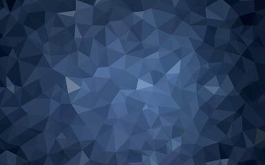 Dark BLUE vector polygonal background. Colorful abstract illustration with triangles. Template for cell phone's backgrounds.