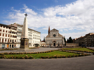 Fototapeta premium Italia, Toscana, Firenze. La chiesa di santa Maria Novella.