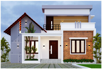 house in the village 