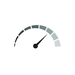 simple speedometer, speed motion, vector illustration
