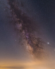 Milky way detail on a clear night in Palencia