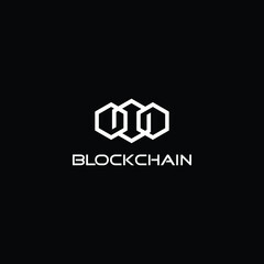 Fototapeta premium Blockchain Logo Template. Technology Vector Design. Cryptocurrency Illustration