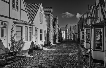 Old street in denmark