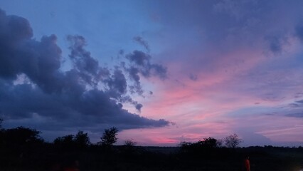 time lapse clouds over the sky
