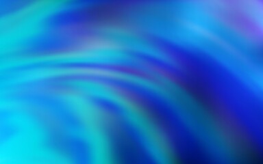 Light BLUE vector background with curved lines. Glitter abstract illustration with wry lines. Elegant pattern for a brand book.