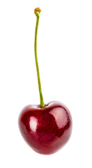 Cherry isolated on white background with clipping path