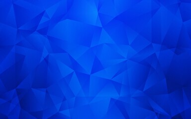 Light BLUE vector abstract polygonal pattern. A sample with polygonal shapes. A completely new design for your leaflet.