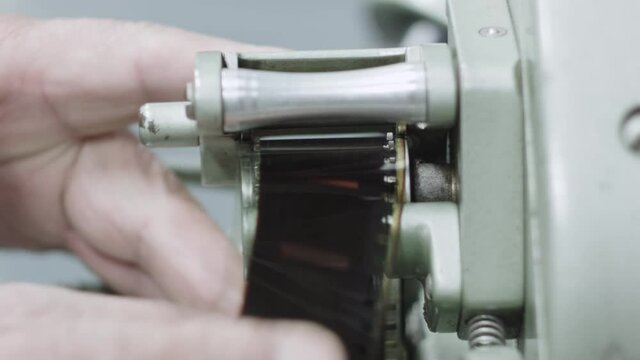 35mm Print in moviola sprockets 1