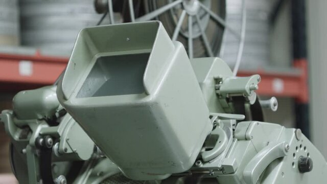 35mm film print moviola running