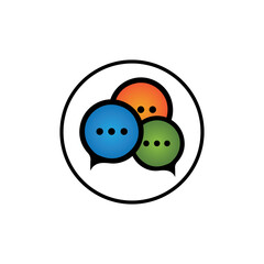 Speech bubble icon vector illustration