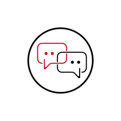 Fototapeta premium Speech bubble icon vector illustration