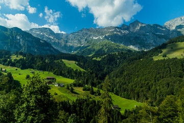 Fototapeta na wymiar Engelberg village in Switzerland, Europe