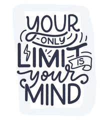 Be yourself lettering slogan. Funny quote for blog, poster and print design. Modern calligraphy text about selfcare. Vector